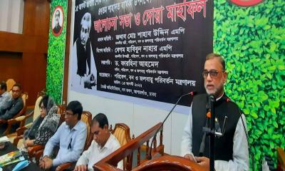 বঙ্গবন্ধুর স্বপ্ন বাস্তবায়নে জাতি আজ ঐক্যবদ্ধ: পরিবেশমন্ত্রী