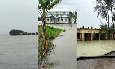 জোয়ারের পানিতে কলাপাড়ায় ২৫ গ্রাম প্লাবিত