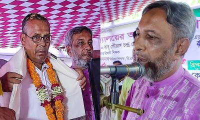 নোয়াখালীতে অবসর প্রাপ্ত শিক্ষকদের বিদায় সংবর্ধনা