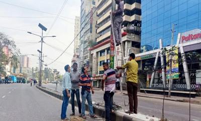 নয়াপল্টনে বাড়তি সিসিটিভি ক্যামেরা স্থাপন