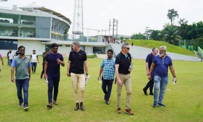 সিলেট স্টেডিয়াম দেখে সন্তুষ্ট নিউ জিল্যান্ডের প্রতিনিধি দল
