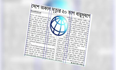 দেশে অকাল মৃত্যুর ২০ ভাগ বায়ুদূষণে