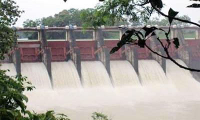 টানা বর্ষণ ও পাহাড়ি ঢলে কাপ্তাই হ্রদের পানি বৃদ্ধি