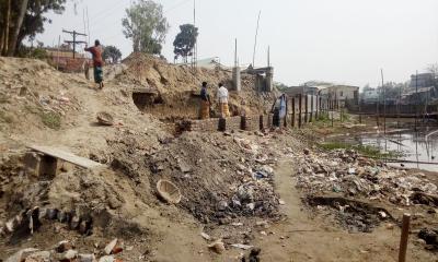 উলিপুরে ফের দখলের পথে বুড়ি তিস্তা নদী