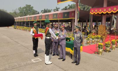 কালিয়াকৈরে সাধারণ আনসার মৌলিক প্রশিক্ষণ সমাপনী কুচকাওয়াজ অনুষ্ঠিত