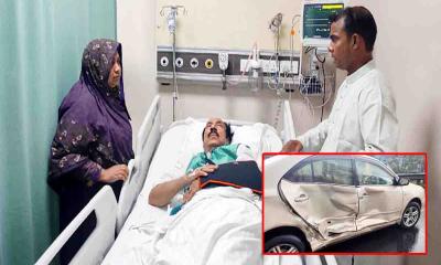 সড়ক দুর্ঘটনার কবলে এমপি বাবলা, অল্পের জন্য প্রাণে রক্ষা