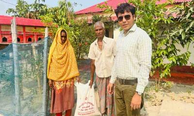 গোসাইরহাটে সকল আশ্রয়ণবাসী পেল প্রধানমন্ত্রীর উপহারের চাল