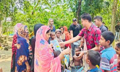 সরকারের উন্নয়ন প্রচারণায়গফরগাঁও পৌরসভা ছাত্রলীগ