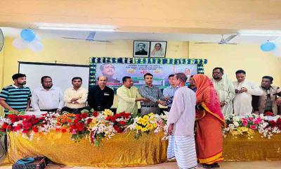 মাধবপুরে ৪র্থ পর্যায়ে ভূমি ও গৃহহীনদের মাঝে ঘর প্রদান