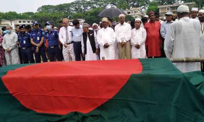 ঝিনাইদহে নুর-ই-আলম সিদ্দিকীর জানাযার নামাজ অনুষ্ঠিত