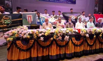 টাঙ্গাইলে বিবেকানন্দ ফুটবল চ্যাম্পিয়শীপের জার্সি উন্মোচন