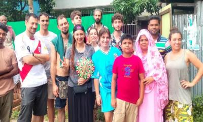 কালুখালী ঘুরে দেখলেন ১০ স্প্যানিশ পর্যটক