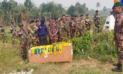 নিহত বিজিবি সদস্যের মরদেহ ফেরত দিল বিএসএফ