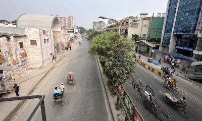 রাজধানীতে অবরোধের প্রথম দিনে সকালের চিত্র