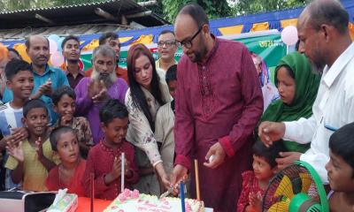 আশ্রয়ন প্রকল্পে প্রধানমন্ত্রীর জন্মদিন উদযাপন