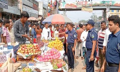 ত্রিশাল বাসস্ট্যান্ডে অবৈধ পাকিং ও দোকানপাট উচ্ছেদ