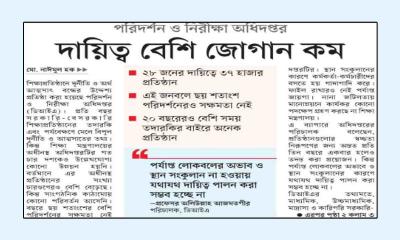 দায়িত্ব বেশি জোগান কম