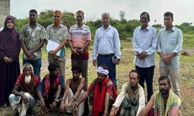 আখাউড়ায় রেললাইনে বসে মাদক সেবন, ৬ মাদকসেবীর কারাদণ্ড