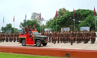 খাগড়াছড়িতে ৭৫৮ নবীন সৈনিকের শপথ গ্রহণ