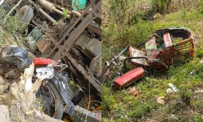 ফরিদপুরে ট্রাক-মোটরসাইকেল-অটোরিক্সার সংঘর্ষে নিহত ২