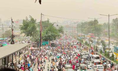 পথে পথে বেগম খালেদা জিয়াকে শুভেচ্ছা