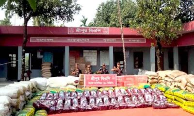 সিলেটে আড়াই কোটি টাকার ভারতীয় পণ্য জব্দ