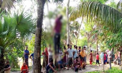 শ্বশুরবাড়ির শিরীষগাছ থেকে যুবকের ঝুলন্ত মরদেহ উদ্ধার