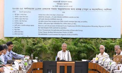 একনেক সভা শেষে উপদেষ্টাদের সঙ্গে বৈঠকে প্রধান উপদেষ্টা