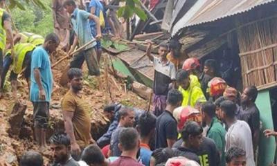 সিলেটে ভূমিধসে একই পরিবারের ৪ জনের মৃত্যু