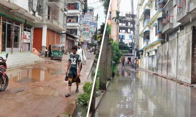 ফেনী পৌরসভার ‘ভিআইপি’ ওয়ার্ডে বর্ষাজুড়ে জলাবদ্ধতা
