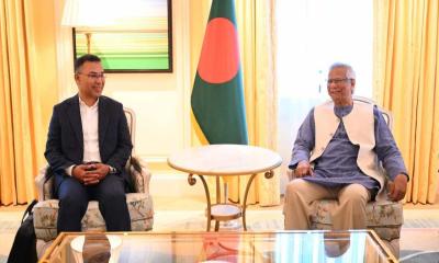 প্রধান উপদেষ্টার সঙ্গে তারেক রহমানের বৈঠক শুরু