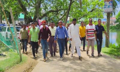 জেলা বিএনপির আগমন উপলক্ষে বাঘাইছড়িতে বর্ণাঢ্য র‍্যালি