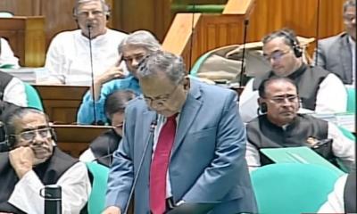 ৭ লাখ ৯৭ হাজার কোটি টাকার প্রস্তাবিত বাজেট পেশ চলছে