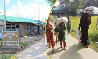 সীমান্তে চলছে গোলাগুলি, আতঙ্কে বাড়িঘর ছাড়ছেন বাসিন্দারা