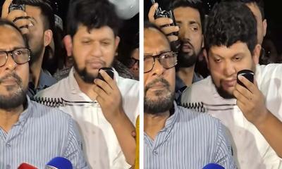 পানির বোতল ছুঁড়ে মারায় কথা শেষ না করেই চলে গেলেন উপদেষ্টা 