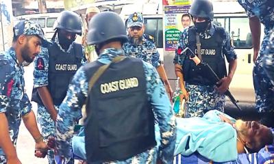 ভোলায় গুরুতর অসুস্থ লঞ্চযাত্রীকে চিকিৎসাসেবা দিয়েছে কোস্ট গার্ড