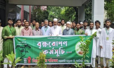 বিপ্লবী ছাত্র পরিষদের উদ্যোগে মাদ্রাসা-ই-আলিয়ায় বৃক্ষরোপণ কর্মসূচি
