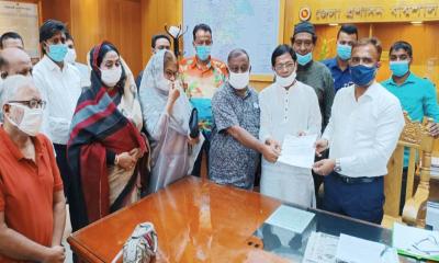 ভাঙ্গা-কুয়াকাটা ছয়লেন মহাসড়কের দাবিতে বরিশালে স্মারকলিপি প্রদান