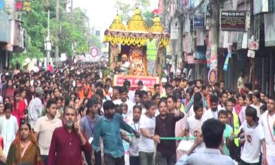 বরিশালে শ্রী শ্রী জগন্নাথ দেবের রথযাত্রা উৎসব পালিত