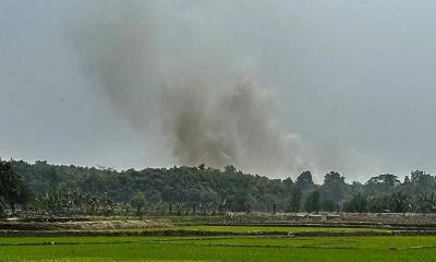 আবারও থেমে থেমে মিয়ানমারের বিস্ফোরণ