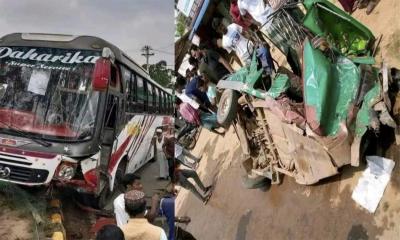 রাউজানে বাস-অটোরিকশার সংঘর্ষে শিশুর মৃত্যু, আহত ১৬