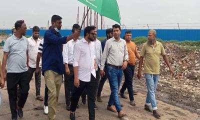 আমিন বাজার ল্যান্ডফিল পরিদর্শনে ডিএনসিসি প্রশাসক