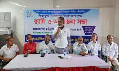 ফেনীতে ইয়ুথ জার্নালিস্ট ফোরামের উদ্যোগে বিশ্ব মুক্ত গণমাধ্যম দিবস পালিত