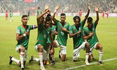 মালদ্বীপকে হারিয়ে গ্রুপপর্বে বাংলাদেশ