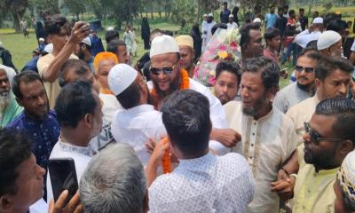 গাজীপুরে বিএনপি নেতা এনামুলের আগমনে জনতার ঢল