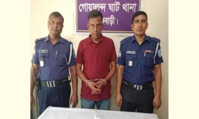 গোয়ালন্দে হেরোইনসহ এক মাদক ব্যবসায়ী গ্রেপ্তার