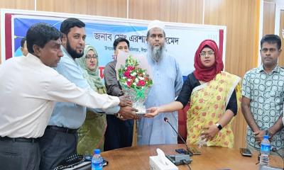 বিদায় সংবর্ধনায় সিক্ত ঈশ্বরগঞ্জের ইউএনও এরশাদুল আহমেদ