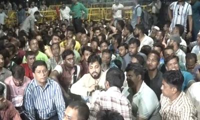 দাবি আদায় না হওয়া পর্যন্ত ঘরে না ফেরার ঘোষণা ইশরাকের