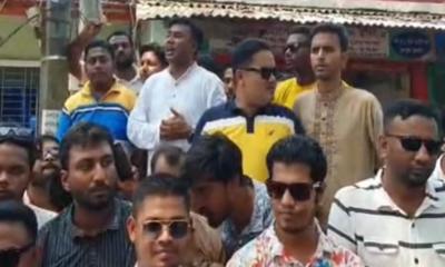 ঢাবি শিক্ষার্থী হত্যার প্রতিবাদে ঝালকাঠিতে ছাত্রদলের বিক্ষোভ
