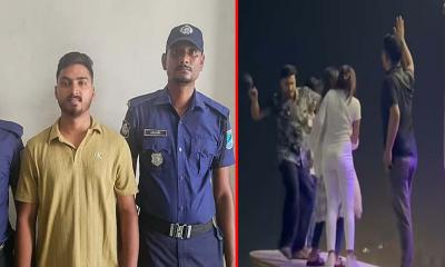 লঞ্চে দুই তরুণীকে পেটানো সেই তরুণ আটক
